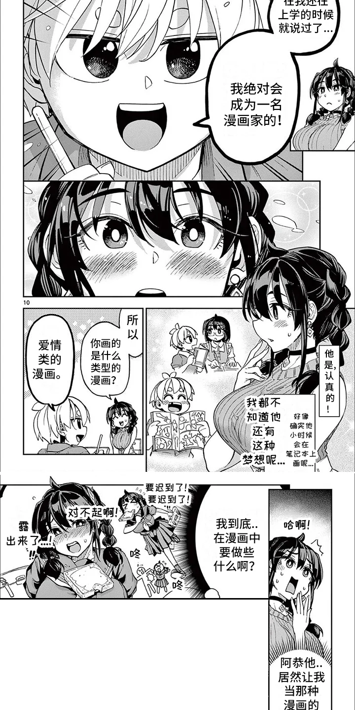 害羞的漫画家 第1章：梦想 第6页
